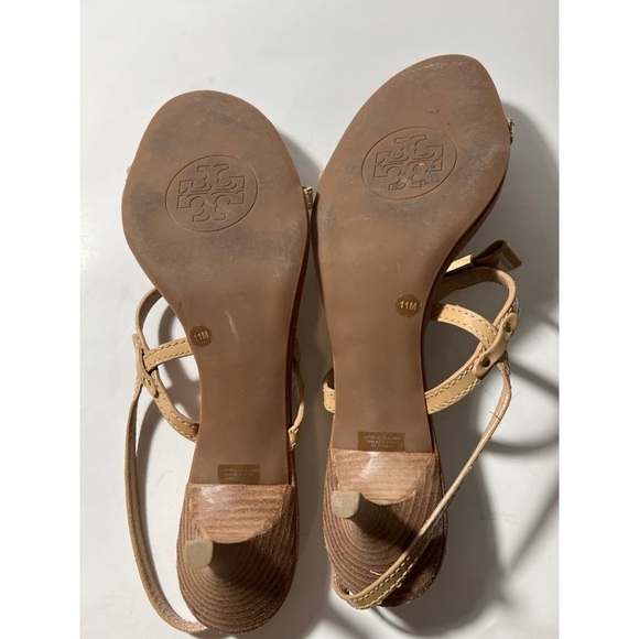 Tory Burch Tan Sandals with Bow Detail - Picture 7 of 7